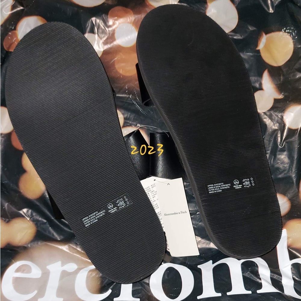 Abercrombie and Fitch Faux slide size XXL NWT - Picture 7 of 9